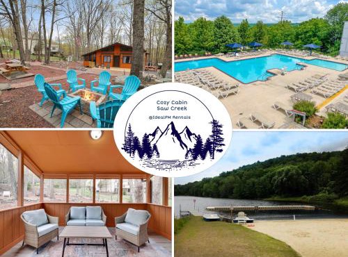 Premier Cozy Cabin - Free Amenities & Comm Indoor Pools in Bushkill