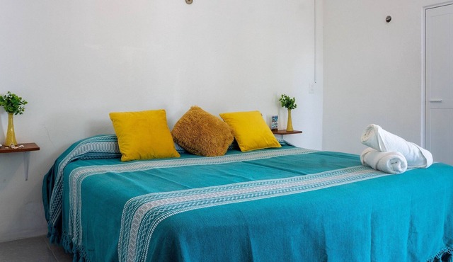 Private loft with king bed and access to beach club