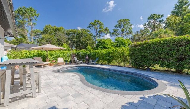 Relaxing Poolside Oasis- 5 minutes to downtown Sponge Docks in Tarpon Springs