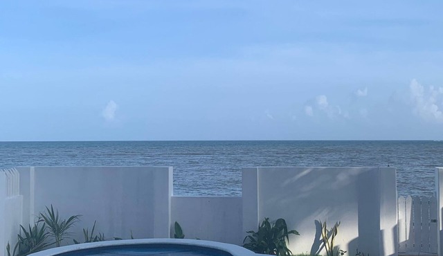 Secluded beach front villa with private pool