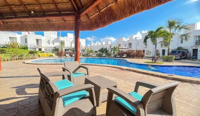 Spacious 3-bedroom family home with pool and close to Xcaret in Playa del Carmen