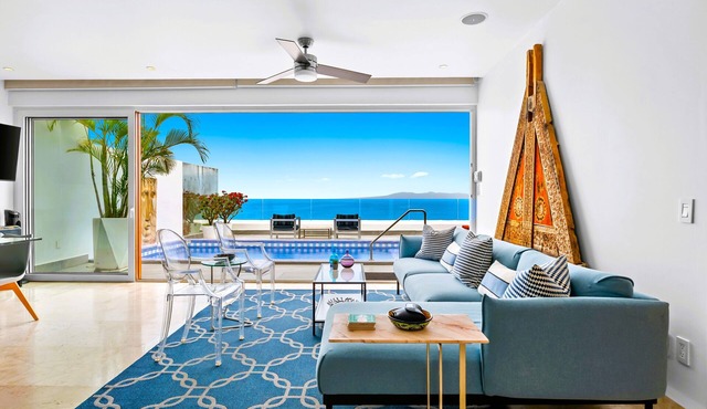 Spectacular Sayan Oceanfront Penthouse with Sparkling New Rooftop Private Pool in Puerto Vallarta