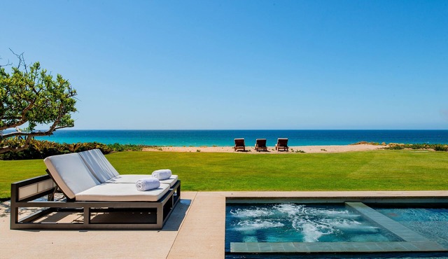 Stunning Beachfront Modern Villa w/Pool & Sea of Cortez View In Ritz Complex in San Jose del Cabo