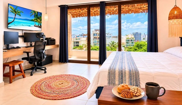 Stunning Rooftop Ocean View Studio · Blanko Living in Playa del Carmen