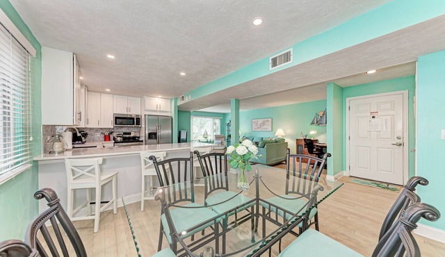 Unit #210 Sand Cay Beach Resort Pool View in Longboat Key