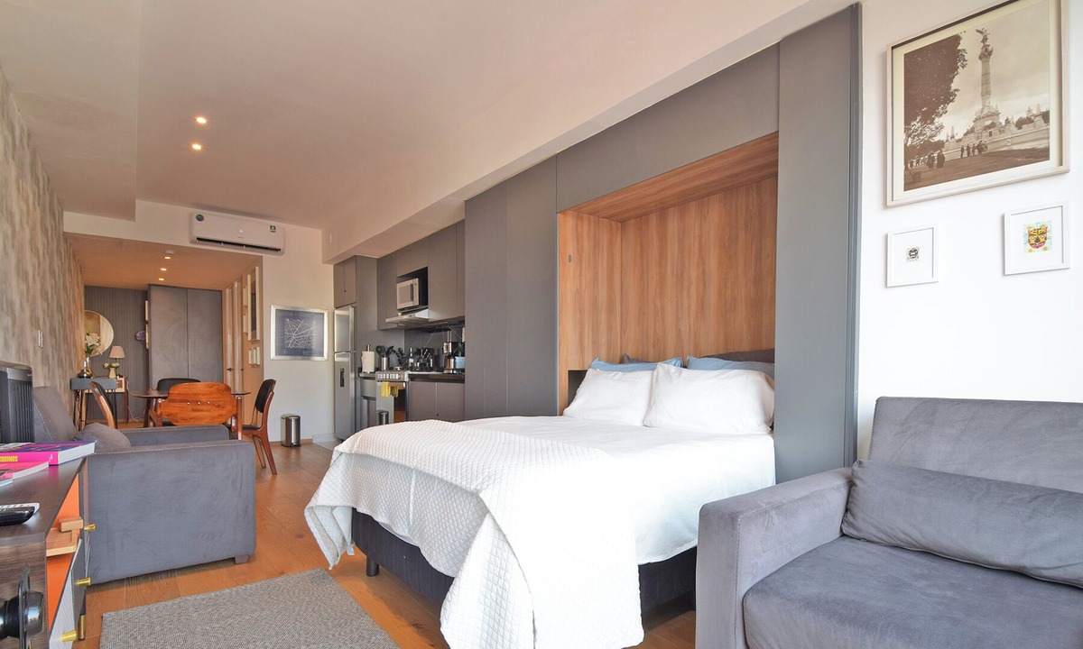 Roma Norte Apartment | Luxury loft Roma Norte with pool, gym, AC & cowork