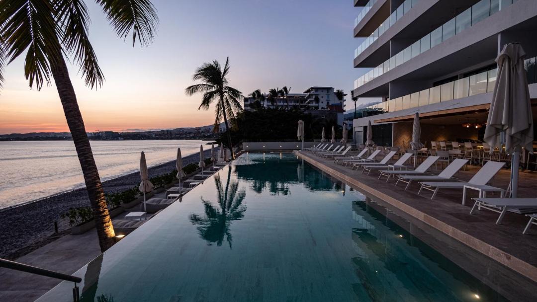 Bucerias Apartment | Panarea Beachfront Living - Pools Spa Gym & Luxury Amenities