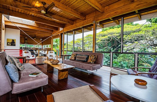 Kehena House | Hale Ohai: Modern Elegance in the Jungle near Pohoiki and Kehena Beaches