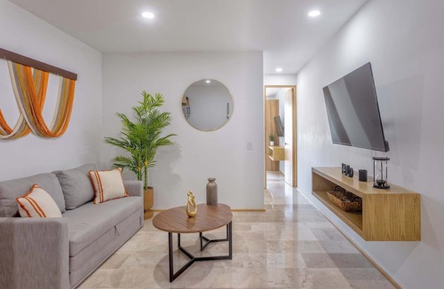 Zazil-ha Apartment | Heart of Playa 5th Ave: Ocean Views & Beach Access