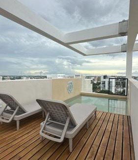 Zazil-ha Apartment | Nuevo estudio con rooftop y alberca cerca de la 5a Av y playa