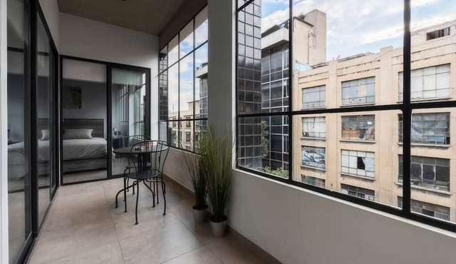 Modern 3Bdrm 2bath private balcony & Rooftop in Mexico City