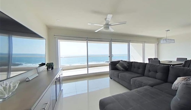 Modern Ocean View Condo with Private Beach in Tijuana