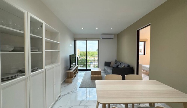 Modern apart in Cancun, well located, amenities. 2 bedrooms and 2 full bathrooms in Cancún