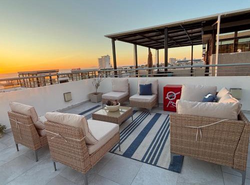 Baja Ocean View 3 BR Panoramic Terrace & Private Jacuzzi 8pp in Rosarito