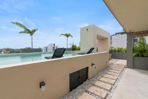 Stylish Studio in Zazil-Ha - Rooftop Pool in Playa del Carmen